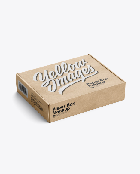 Kraft Box Mockup - Kraft+Box+with+Pasta+Mockup+-+Half+Side+View+Packaging+...