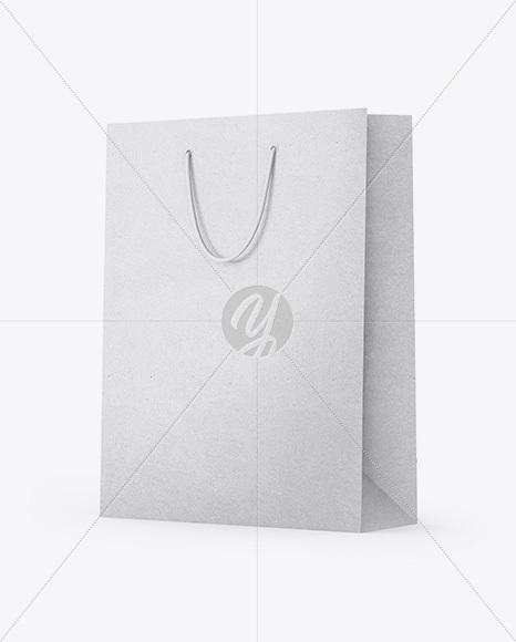 Kraft Shopping Bag - Half Side View