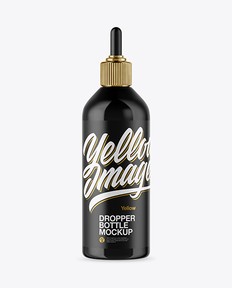 Glossy Dropper Bottle Mockup - Oil dropper bottle mockup