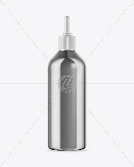 Metallic Dropper Bottle Mockup