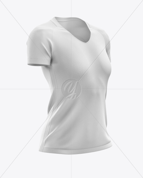 Women’s Soccer Jersey mockup (Half Side View)