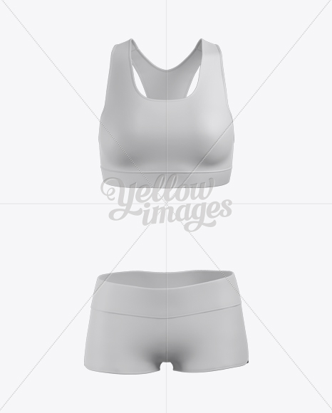 Women&#039;s Fitness Kit Mockup - Front View