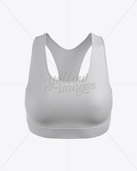 Women's Fitness Top Mockup - Front View