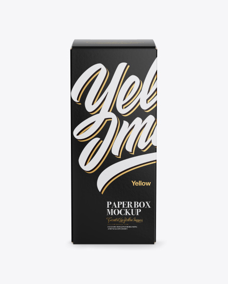 Paper Box Mockup - Wrapping paper mockup