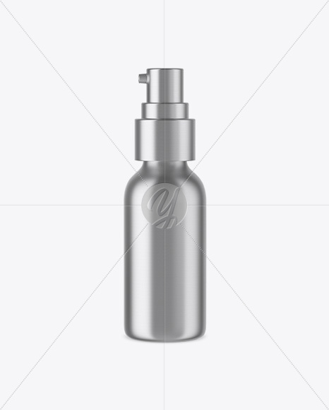 Metallic Cosmetic Bottle Mockup