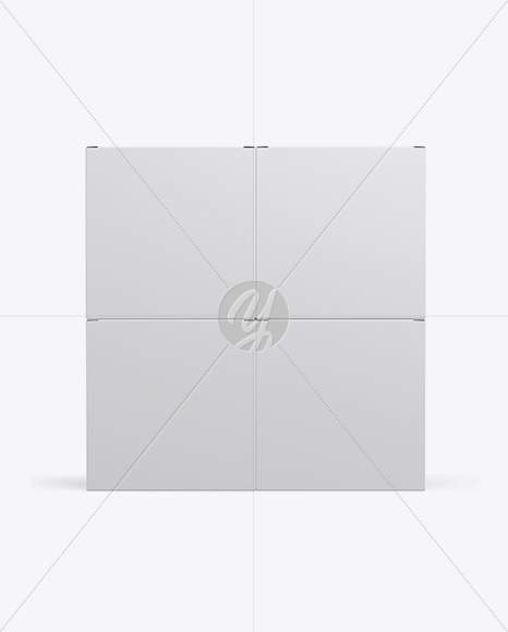 Four Paper Boxes Mockup