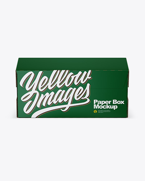 Matte Paper Box Mockup - Wrapping paper mockup