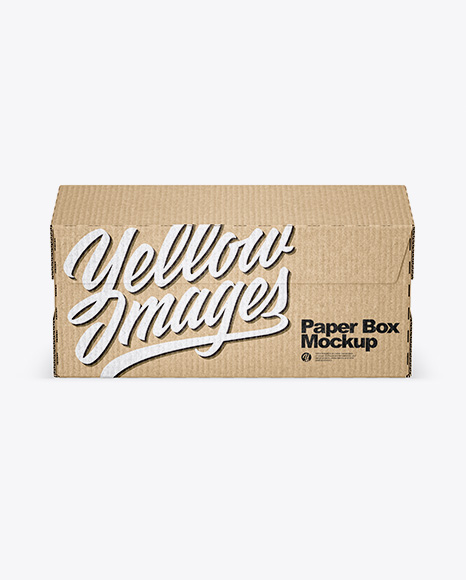 Kraft Paper Box Mockup - Wrapping paper mockup