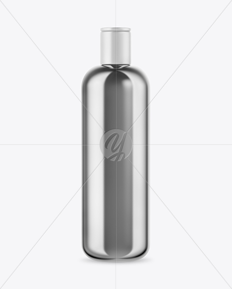 Metallic Cosmetic Bottle Mockup