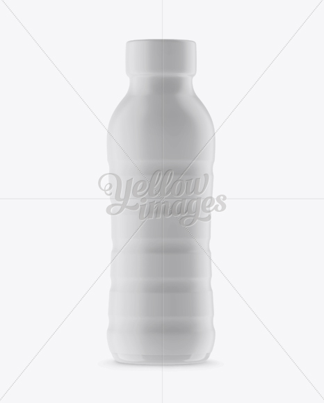 PET Bottle In Matte Shrink Sleeve Mockup - Front View