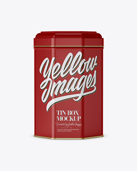 Matte Tin Box Mockup