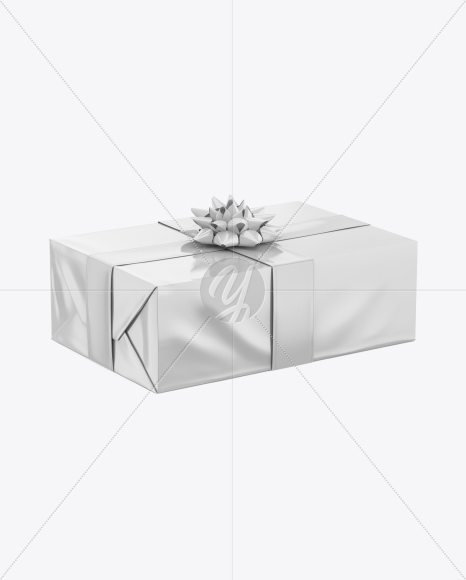 Glossy Gift Box Mockup