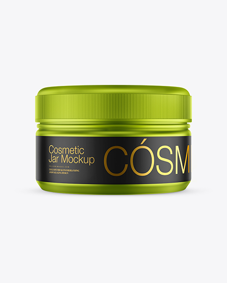 Metallic Cosmetic Jar Mockup - Metallic+Cosmetic+Jar+Mockup+Front+View+In+Jar+Mockups+On