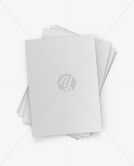 A4 Paper Sheets Mockup