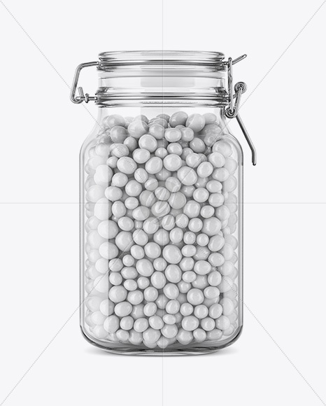 Candies Glass Jar Mockup