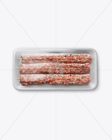 Plastic Tray With Kebab Mockup - Free Download Images High Quality PNG