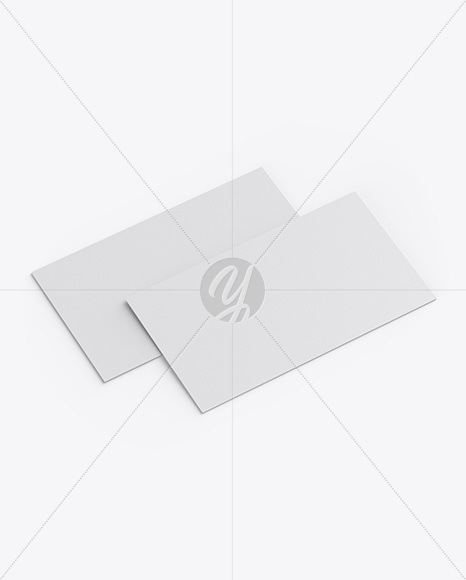 Two Textured Business Cards Mockup