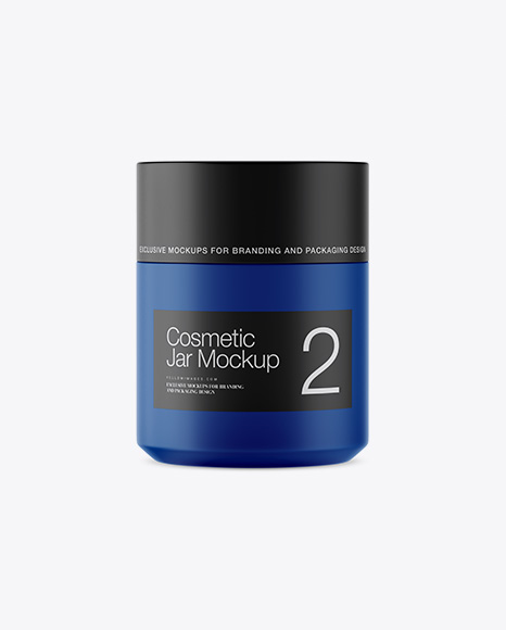 Matte Cosmetic Jar Mockup