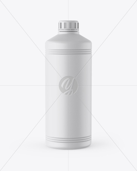 Matte Plastic Bottle Mockup