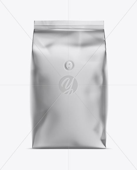 1kg Matte Metallic Coffee Bag Mockup - Free Download Images High