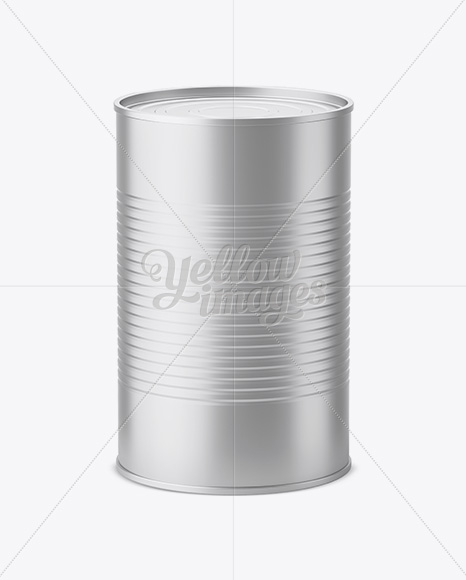 4L Metallic Can Mockup