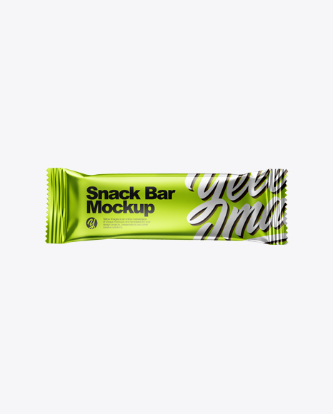 Metallic Snack Bar Mockup