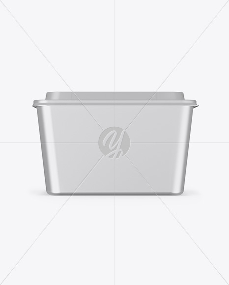 Metallized Plastic Container Mockup