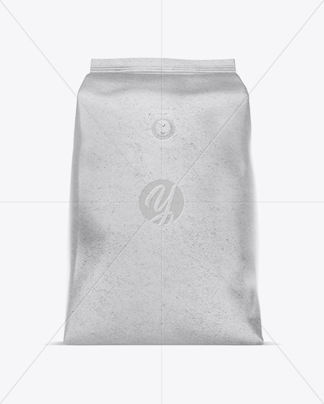 1kg Kraft Paper Coffee Bag Mockup