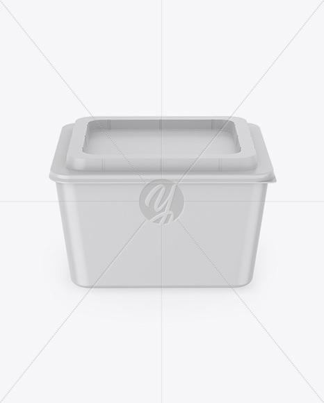 Matte Plastic Container Mockup