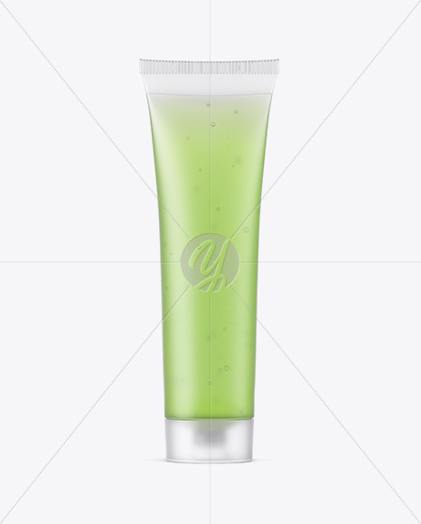 Semitransparent Cosmetic Soft Tube Mockup