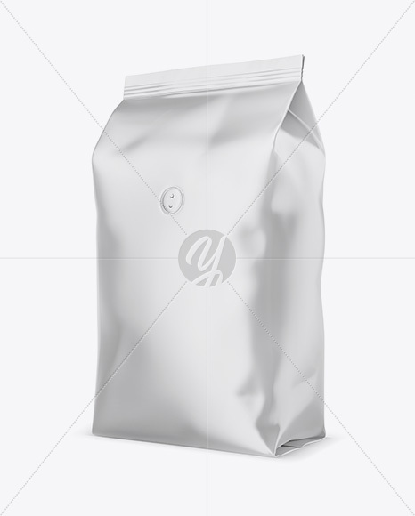 1kg Matte Coffee Bag Mockup