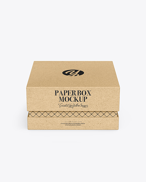 Kraft Paper Box Mockup