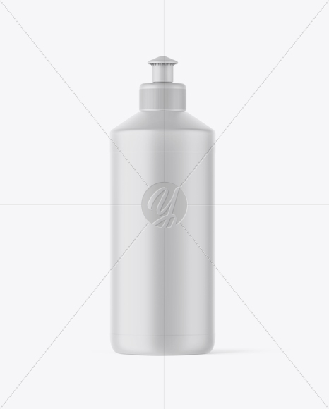 Matte Plastic Bottle Mockup