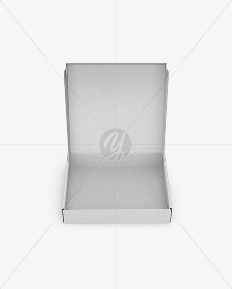 Opened Kraft Paper Box Mockup