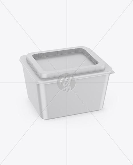 Matte Plastic Container Mockup