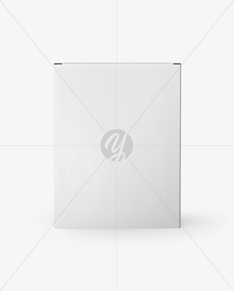 Paper Box Mockup - Front View