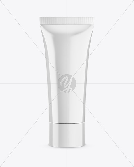 Glossy Cosmetic Plastic Tube Mockup