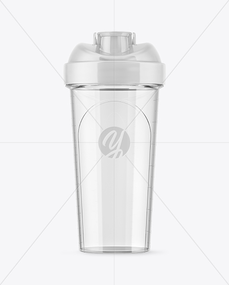 Transparent Shaker Bottle Mockup