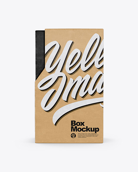 Kraft Box Mockup - Rectangle box mockup
