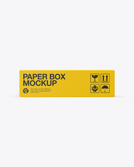 Paper Box Mockup - Rectangle box mockup