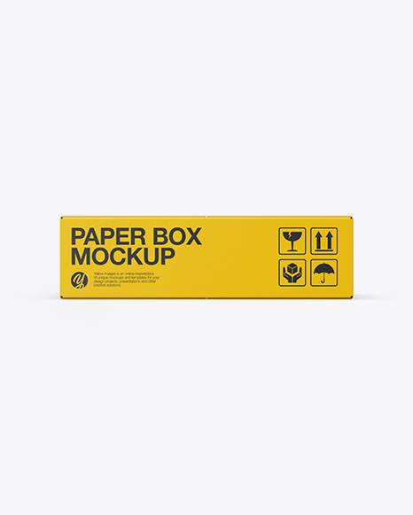 Paper Box Mockup - Rectangle box mockup
