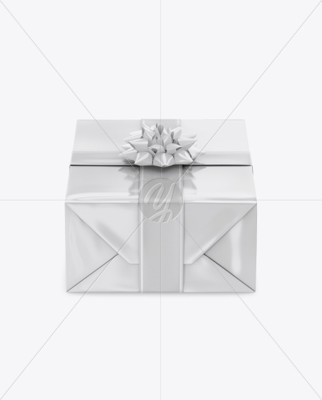 Glossy Gift Box Mockup