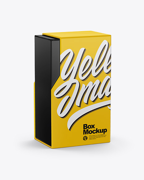 Glossy Box Mockup - Rectangle box mockup