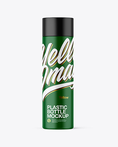 Matte Plastic Bottle Mockup