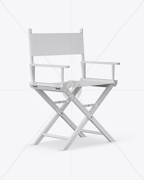 Matte Director&#039;s Chair Mockup