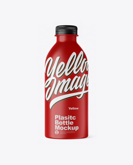 Matte Plastic Bottle Mockup