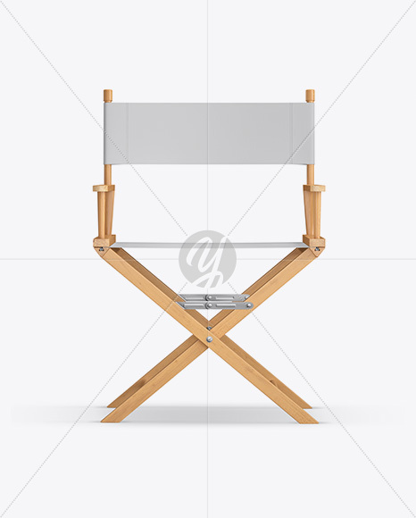 Wooden Director's Chair Mockup