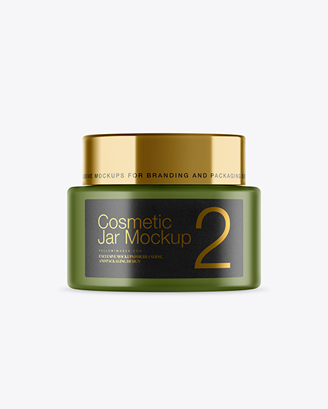 Plastic Cosmetic Jar Mockup