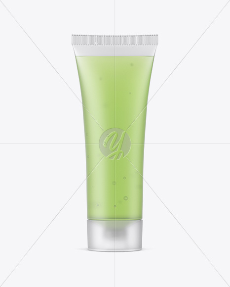 Semitransparent Cosmetic Soft Tube Mockup