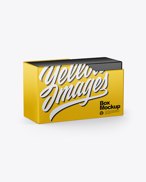 Glossy Box Mockup - Rectangle box mockup